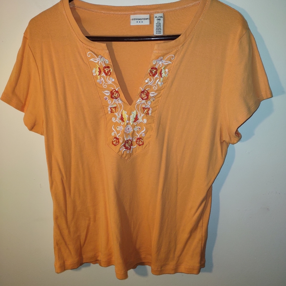 Covington orange Top, Size: Extra Large (18)